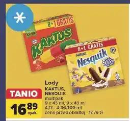 Carrefour Lody cytrynowo-truskawkowe Nestle Kaktus oferta