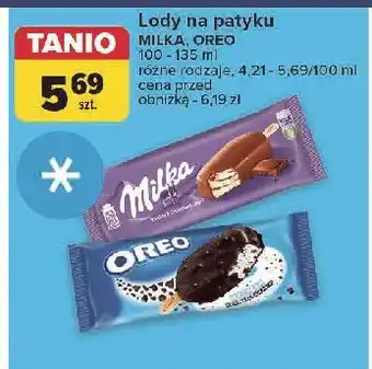 Carrefour Lód vanilla & chocolate swirl Milka Ice Cream oferta