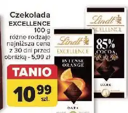 Carrefour Czekolada 85 % cocoa Lindt Excellence oferta