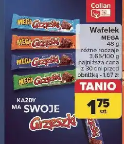 Carrefour Wafelek orzechowy w czekoladzie mlecznej Grześki Mega oferta