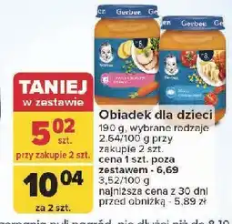 Carrefour Obiadek jarzynki z delikatnym schabem Gerber oferta