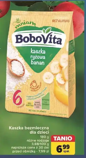 Carrefour Kaszka ryżowa z bananem Bobovita oferta