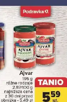Carrefour Pasta ajvar ostry Podravka oferta