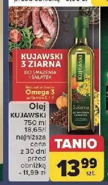 Carrefour Olej z lnem oraz pestakami dyni Kujawski 3 Ziarna oferta