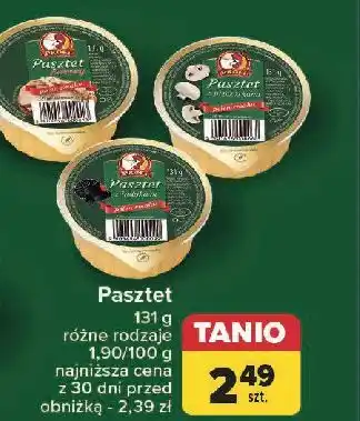 Carrefour Pasztet z drobiem i pieczarkami Profi Wielkopolski oferta