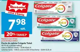 Auchan Pasta do zębów Colgate Total 50-75 ml oferta
