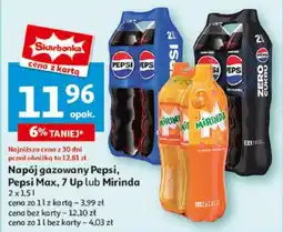 Auchan Napój gazowany Pepsi, Pepsi Max, 7 Up lub Mirinda 2x1,5 L oferta