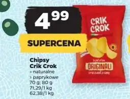 Netto Chipsy Crik Crok 70 g; 80 g oferta