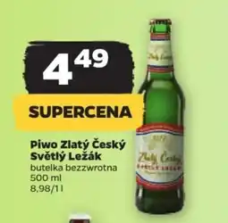 Netto Piwo Zlatý Český Světlý ležák 500 ml oferta