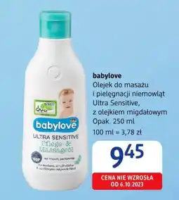 dm drogerie markt babylove Olejek do masażu 250 ml oferta