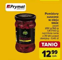 Pomidory suszone w oleju Smak