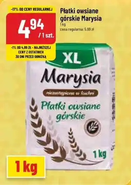 Polomarket płatki owsiane górskie Marysia oferta