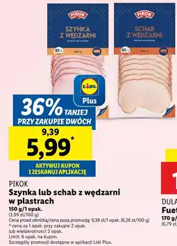 Lidl Schab w plastrach Pikok oferta