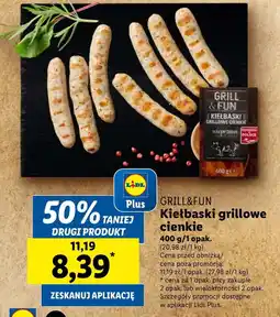 Lidl Kiełbaski Grill&Fun oferta