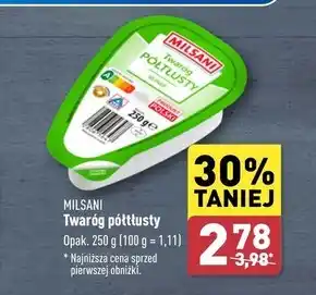 ALDI Twaróg Milsani oferta