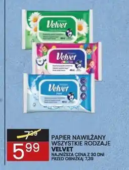 Wafelek Velvet Junior Nawilżany papier toaletowy 48 sztuk oferta