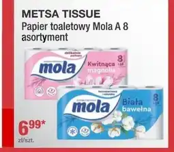 Społem Mola Biała Bawełna papier toaletowy 8 rolek oferta