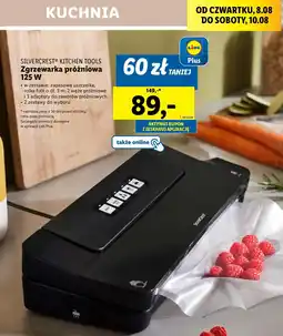 Lidl Zgrzewarka do pakowania próżniowego 125 w Silvercrest oferta