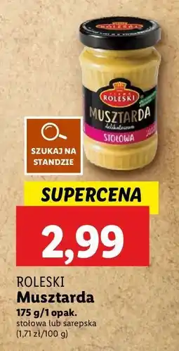 Lidl Musztarda delikatesowa stołowa Roleski oferta