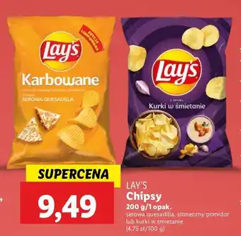 Lidl Chipsy kurki w śmietanowym sosie Lay's Oven Baked (Prosto Z Pieca) oferta