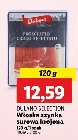 Lidl Włoska szynka surowa krojona Dulano oferta
