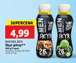 Lidl Jogurt kokosowy Bakoma Men Skyr Protein oferta
