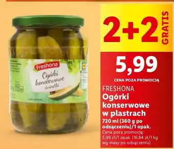 Lidl Ogórki konserowe Freshona oferta