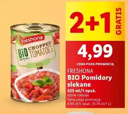 Lidl Pomidory krojone z bazylią Freshona oferta