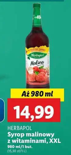 Lidl Syrop malinowy Herbapol oferta