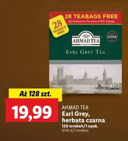 Lidl Herbata ekspresowa z zawieszką Ahmad Tea London Earl Grey oferta