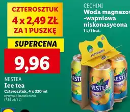 Lidl Napój peach + napój lemon Nestea oferta