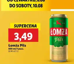 Lidl Piwo Łomża Pils oferta