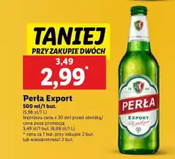Lidl Piwo Perła Export oferta