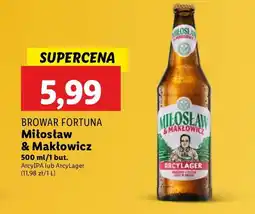 Lidl Piwo Miłosław & Makłowicz Arcyipa oferta