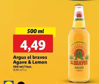 Lidl Piwo o smaku tequili Argus El Bravos oferta