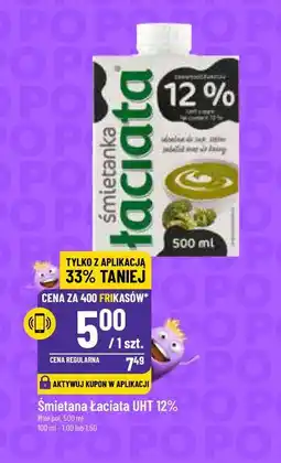 Polomarket Śmietana Łaciata UHT 12% oferta