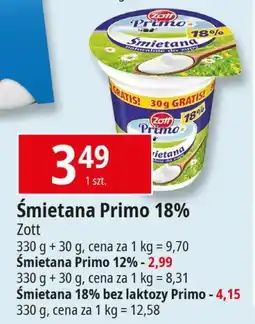 E.Leclerc Śmietana 18 % Zott primo oferta