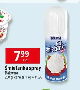 E.Leclerc Bita śmietana w sprayu Bakoma śmietanka oferta