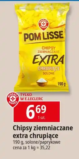 E.Leclerc Chipsy extra solone Wiodąca marka pom lisse oferta