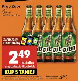 Delikatesy Centrum Piwo Żubr oferta