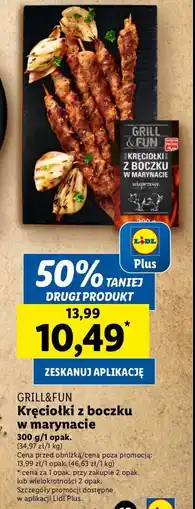 Lidl Kręciołki z boczku w marynacie Grill and fun oferta