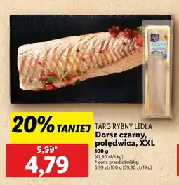 Lidl Dorsz czarny polędwica Rybny targ lidla oferta