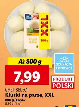 Lidl Kluski na parze Chef select oferta
