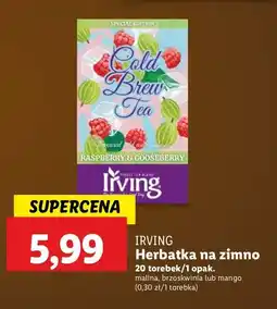 Lidl Herbata na zimno brzoskwinia z liczi Irving oferta