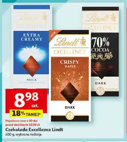 Auchan Czekolada 70% cacao Lindt excellence oferta