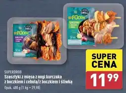 ALDI Szaszłyk z mięsa z nogi kurczaka z boczkiem i śliwką Superdrob oferta