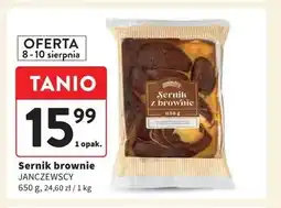 Intermarche Sernik z brownie Janczewscy oferta