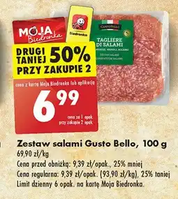 Biedronka Zestaw salami Gustobello oferta