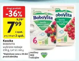 Intermarche Kaszka mleczno- ryżowa z malinami Bobovita oferta