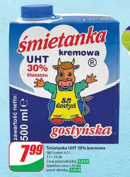 Dino Śmietanka UHT 30% kremowa SM Gostyń, 0,5 l oferta